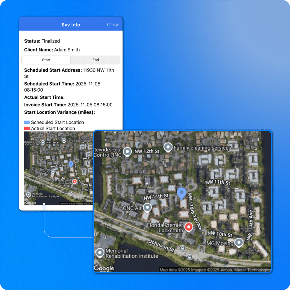 Electronic Visit Verification - Offline support - ABAMATRIX