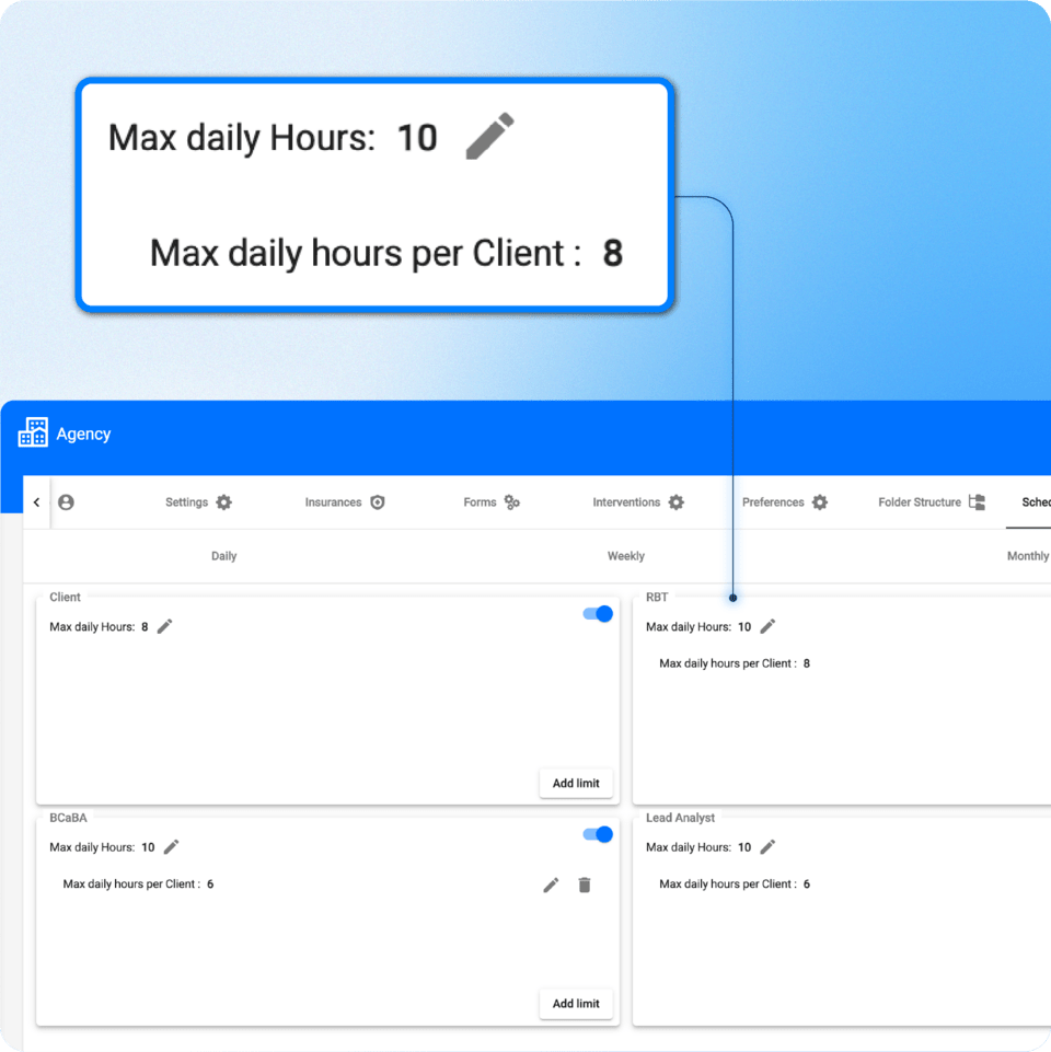 Practice Management - Custom rules and restrictions - ABAMATRIX