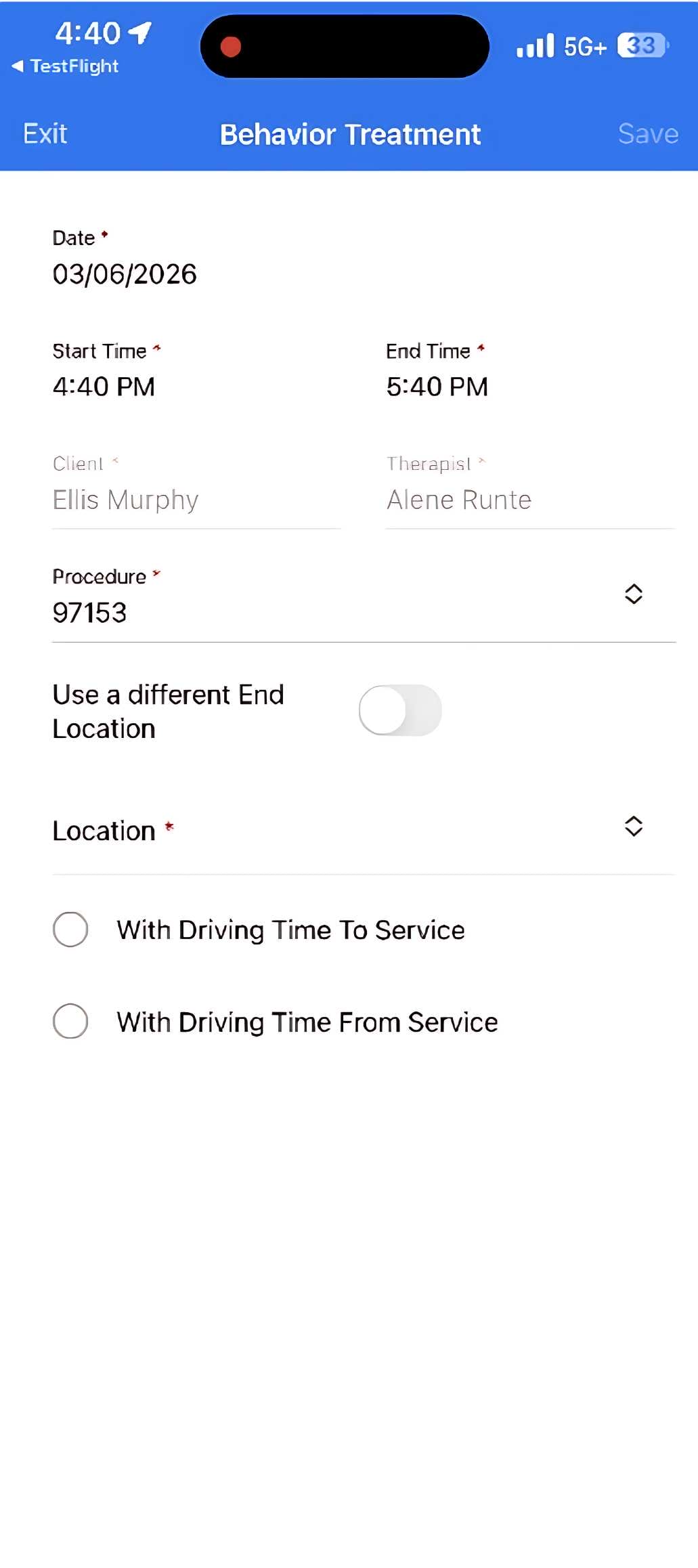 Schedule and verify visits