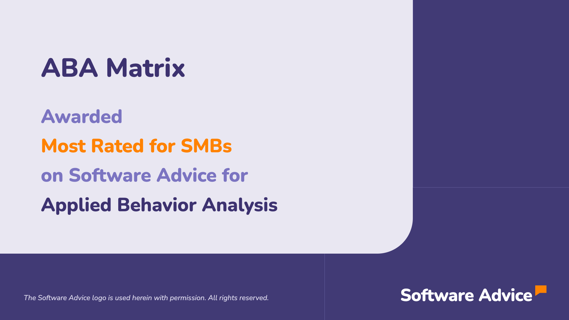 ABA Matrix Awarded Most Rated for SMBs