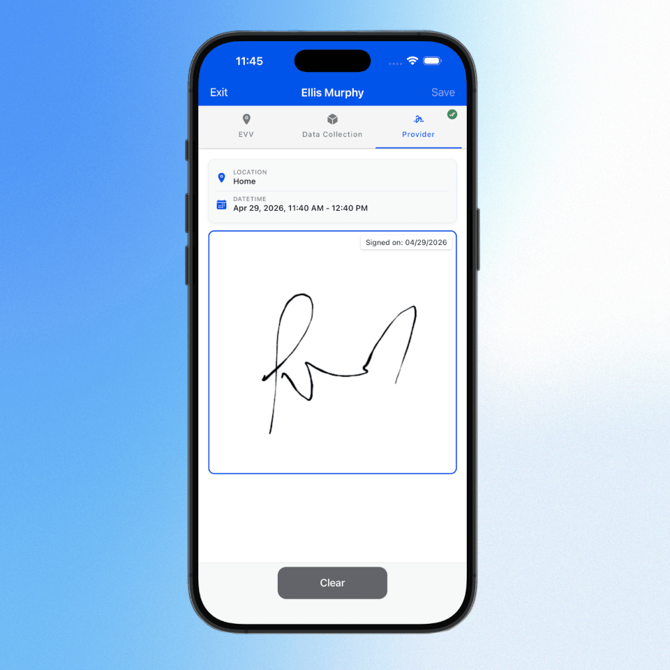 Offline Data Collection App - Provider signatures offline - ABAMATRIX